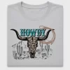 Howdy Longhorn Western DTF Transfer