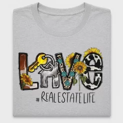 Real Estate Life Sunflower DTF Transfer