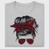 Red Leopard Messy Bun DTF Transfer