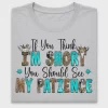 Sarcastic Cattle Patience DTF Transfer