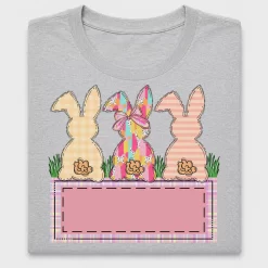 Easter Bunny DTF Transfer with Name Box