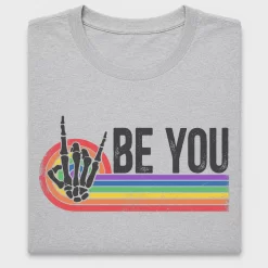 Retro Rainbow Skeleton Hand DTF Transfer