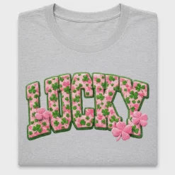 Lucky Pink Clover Patch DTF Transfer