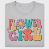 Flower Girl Groovy DTF Transfer
