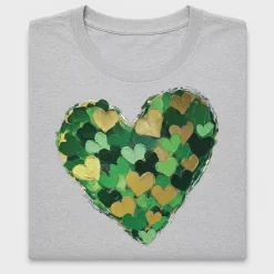 St Patrick's Day Heart DTF Transfer