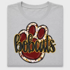 Bobcats Paw Glitter DTF Transfer