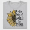 Sparkle Teacher Sunflower DTF Transfer
