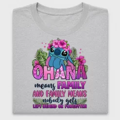 Ohana Floral Stitch DTF Transfer
