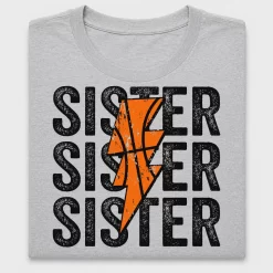 Basketball Sister Lightning DTF Transfer