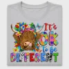 Autism Awareness Highland Cow DTF Transfer