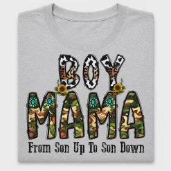 Boy Mama Camo Leopard DTF Transfer