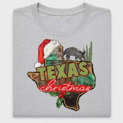 Texas Christmas DTF Transfer