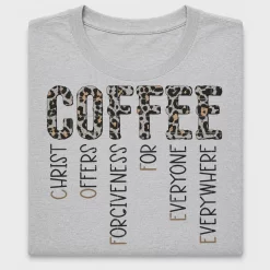 Coffee Christus Forgive For Everyone Leopard DTF Transfer