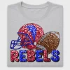 Football Sequin Rebels DTF Transfer