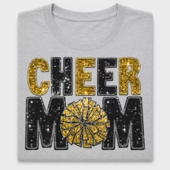 Cheer Mom Sequin DTF Transfer