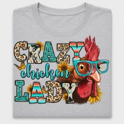 Crazy Chicken Lady DTF Transfer