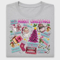 Merry Christmas Retro DTF Transfer