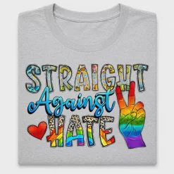 Straight Against Hate Pride DTF Transfer