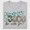 Peace Be With You Floral DTF Transfer