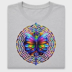 Rainbow Butterfly Mandala DTF Transfer