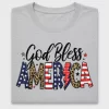 God Bless America Patriotic DTF Transfer