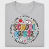 School Nurse Leopard Print DTF Transfer