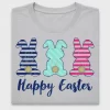 Happy Easter Bunny DTF Transfer Trio