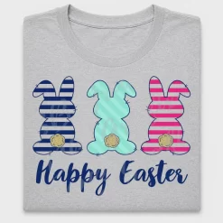 Happy Easter Bunny DTF Transfer Trio