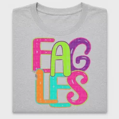 Neon Eagles DTF Transfer Design