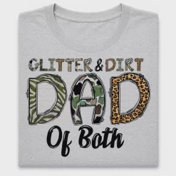 Glitter Dirt Dad Of Both DTF Transfer