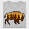Western Bison Sunset DTF Transfer