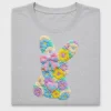 Floral Bunny Easter DTF Transfer