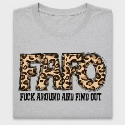 Leopard FAFO DTF Transfer