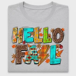 Hello Fall Western Leopard DTF Transfer