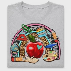 Teacher Apple Brain DTF Transfer