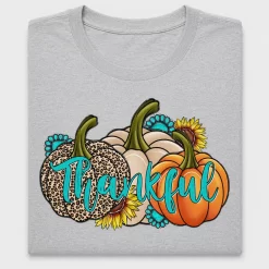 Thankful Pumpkin Sunflower DTF Transfer