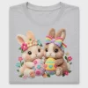 Easter Bunny Eggs Floral DTF Transfer