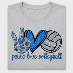 Peace Love Volleyball DTF Transfer
