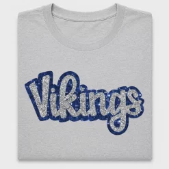 Vikings Glitter Sequins DTF Transfer