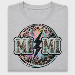 Leopard Lightning Bolt Circle DTF Transfer