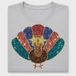 Sequin Turkey Thanksgiving DTF Transfer