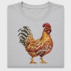 Faux Rhinestone Chicken DTF Transfer