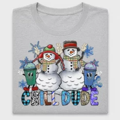 Chill Dude Snowman DTF Transfer