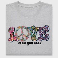 Love Peace Sign Floral DTF Transfer