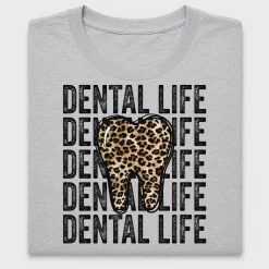 Dental Life Leopard Tooth DTF Transfer