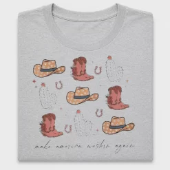Western Cowboy Boot Cactus DTF Transfer