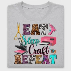 Eat Sleep Craft Repeat DTF Transfer