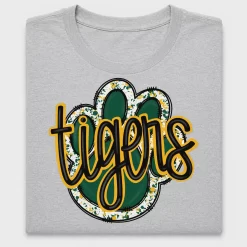 Tigers Paw School Mascot DTF Transfer