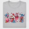 Valentine's Day Stitch Coffee DTF Transfer