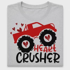 Heart Crusher Monster Truck DTF Transfer
